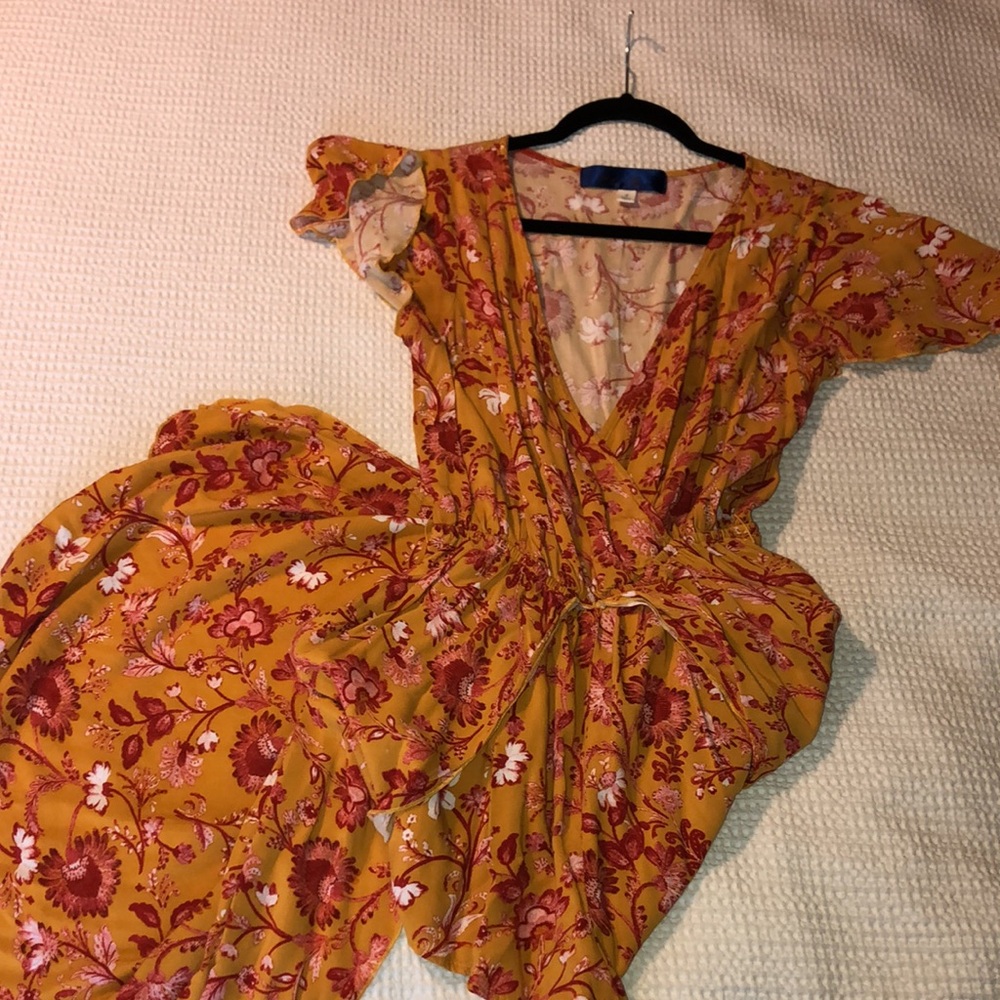 Floral romper + train